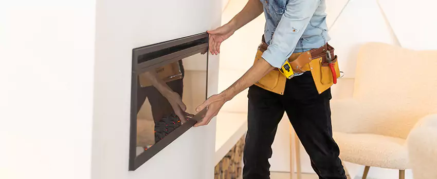 Metal Fireplace Installation in Athens, Ohio
